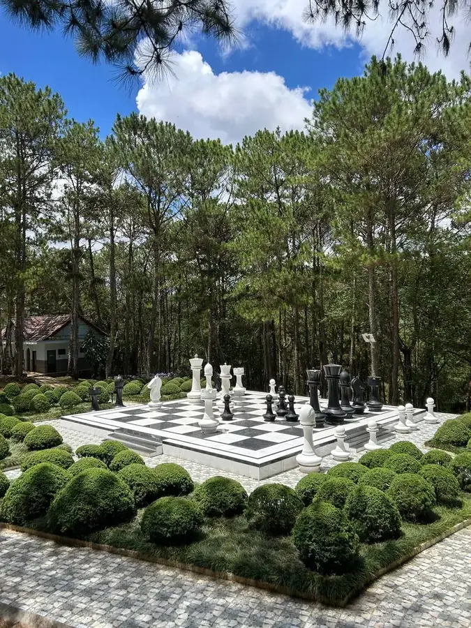 Giant chess among the pines, Valley of Love — Valley of Love, Da Lat
