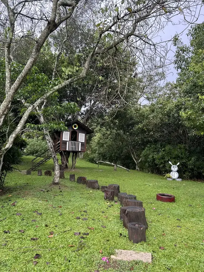 A treehouse and a tyre swing on the lawn — Ana Mandara Villas Dalat — French villas, a pool and a spa, Da Lat