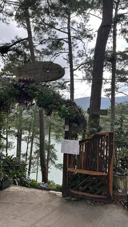Happy Hill coffee shop — a view of Tuyen Lam and the hills around the lake, Da Lat